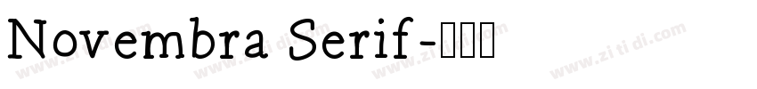 Novembra Serif字体转换